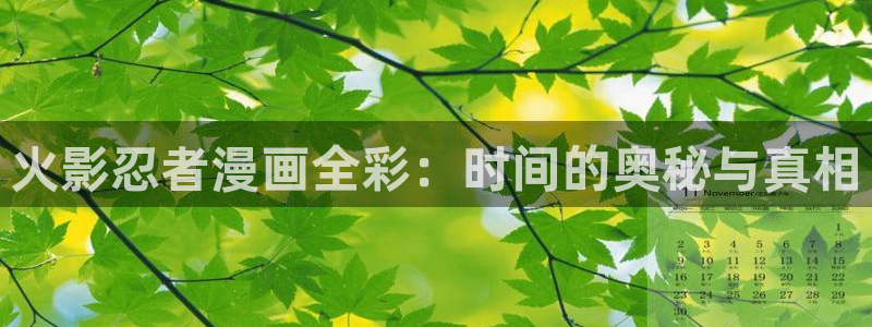 汗汗漫画平台：火影忍者漫画全彩：时间的奥秘与真相