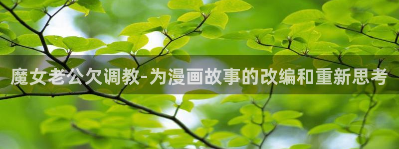 歪歪漫画汗汗漫画网：魔女老公欠调教-为漫画故事的改编和重新思考