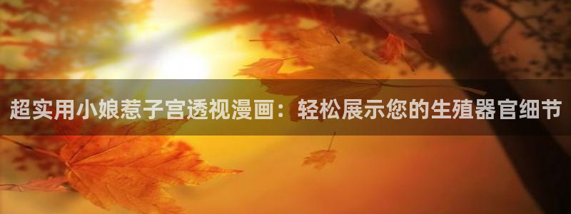 汗汗漫画登陆：超实用小娘惹子宫透视漫画：轻松展示您的生殖器官细节